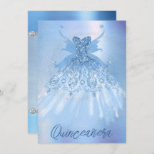 Fairy Wing Ice Gown | Frost Blue Iridescent Sheen