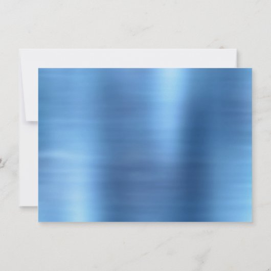 Fairy Wing Ice Gown | Frost Blue Iridescent Sheen Einladung (Rückseite)