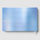 Fairy Wing Ice Gown | Frost Blue Iridescent Sheen Gästebuch (Rückseite)