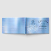 Fairy Wing Ice Gown | Frost Blue Iridescent Sheen Gästebuch (Voll)