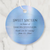 Fairy Wing Ice Gown | Frost Blue Iridescent Sheen Geschenkanhänger (Rückseite)