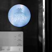 Fairy Wing Ice Gown | Frost Blue Iridescent Sheen Magnet