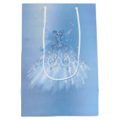 Fairy Wing Ice Gown | Frost Blue Iridescent Sheen Mittlere Geschenktüte (Rückseite)