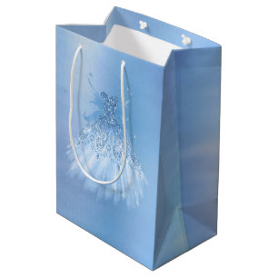 Fairy Wing Ice Gown Frost Blue Iridescent Sheen Mittlere Geschenktüte