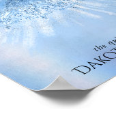 Fairy Wing Ice Gown | Frost Blue Iridescent Sheen Poster (Ecke)