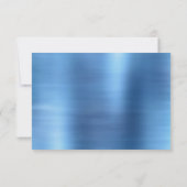 Fairy Wing Ice Gown | Frost Blue Iridescent Sheen RSVP Karte (Rückseite)