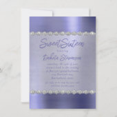 Fairy Wing Lavender Gown | Lila Iridescent Sheen Einladung (Rückseite)