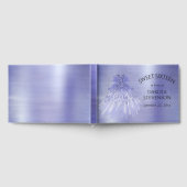 Fairy Wing Lavender Gown | Lila Iridescent Sheen Gästebuch (Voll)