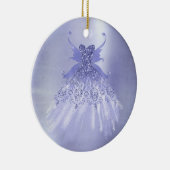 Fairy Wing Lavender Gown | Lila Iridescent Sheen Keramik Ornament (Rechts)