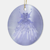 Fairy Wing Lavender Gown | Lila Iridescent Sheen Keramik Ornament (Links)