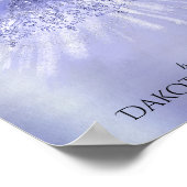 Fairy Wing Lavender Gown | Lila Iridescent Sheen Poster (Ecke)