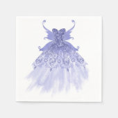 Fairy Wing Lavender Gown | Lila Iridescent Sheen Serviette (Vorderseite)