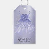 Fairy Wing Lavender Gown | Lila Sheen Vielen Dank Geschenkanhänger (Vorderseite)
