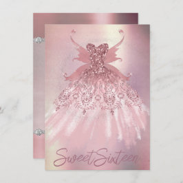Fairy Wing Mauve Gown | Luxuriöse Dusty Pink Sheen Einladung