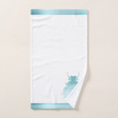 Fairy Wing Mind Gown | Luxe Pearl Green Aqua Sheen Badhandtuch Set (Handtuch)