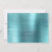 Fairy Wing Mind Gown | Luxe Pearl Green Aqua Sheen Einladung (Rückseite)