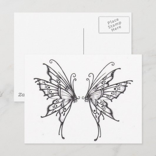 Fairy WINGS Postkarte (Vorne/Hinten)