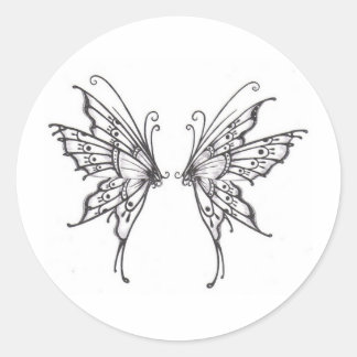 Fairy WINGS Runder Aufkleber