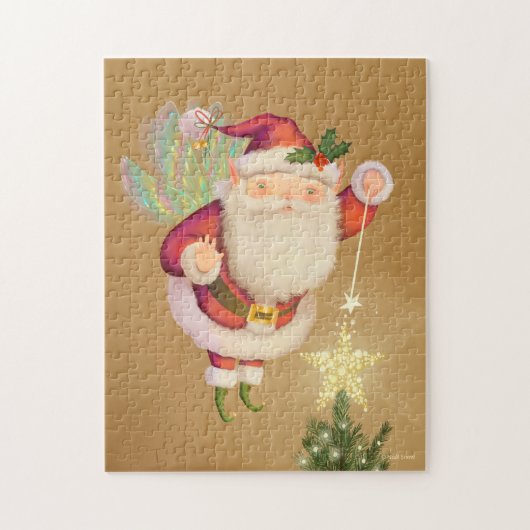 Fairy Wings Santa Puzzle (Vertikal)