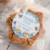 Fairy Winter Onederland Geburtstag Runder Aufkleber