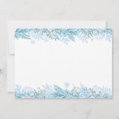 Fairy Winter Wonderland Birthday Foto Dankeskarte (Rückseite)