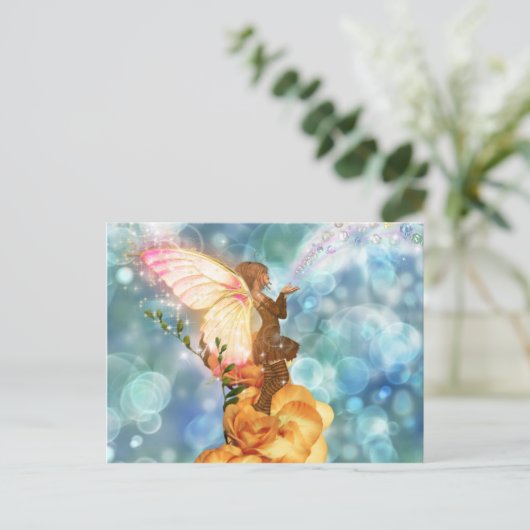 Fairy Wish Postkarte (Stehend Vorderseite)