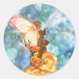 Fairy WishStickers Runder Aufkleber