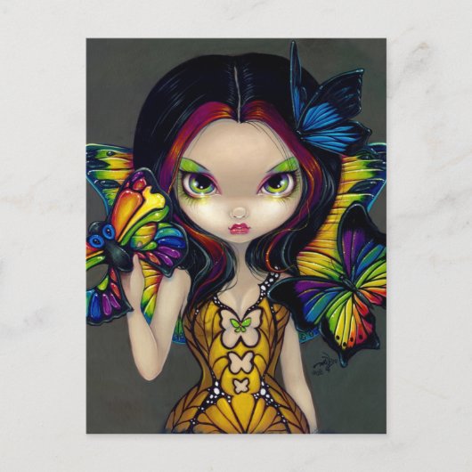 "Fairy with a Butterfly Mask" Postkarte (Vorderseite)