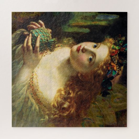 Fairy with Butterflies Sophie Gengembre Anderson Puzzle (Horizontal)