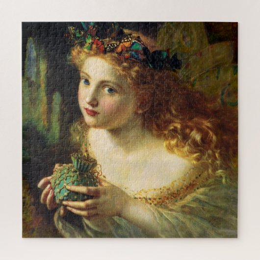Fairy with Butterflies Sophie Gengembre Anderson Puzzle (Vertikal)