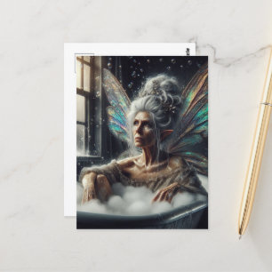 Fairy Woman Bathing Postkarte