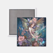 Fairy Woman Fantasy Art Magnet (Vorderseite/Rückseite)