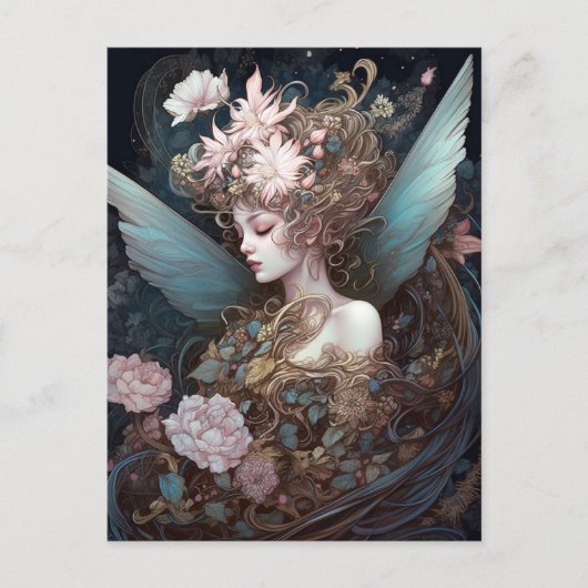 Fairy Woman Fantasy Art Postkarte (Vorderseite)