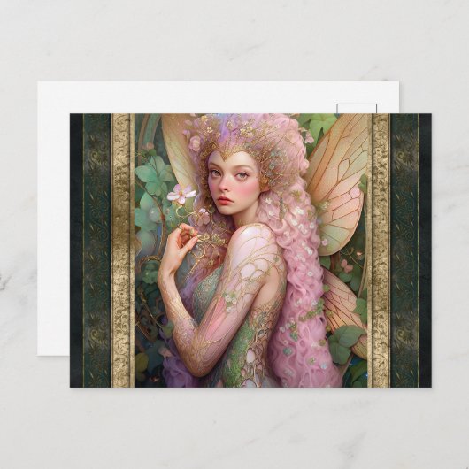 Fairy Woman Fantasy Art Postkarte (Vorne/Hinten)
