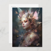 Fairy Woman Fantasy Art Postkarte (Vorne/Hinten)