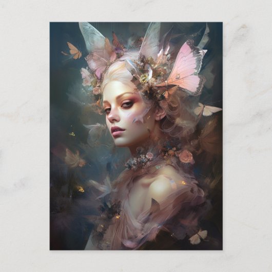 Fairy Woman Fantasy Art Postkarte (Vorderseite)