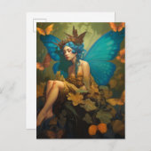 Fairy Woman Fantasy Art Postkarte (Vorne/Hinten)