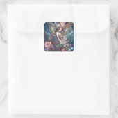 Fairy Woman Fantasy Art Quadratischer Aufkleber (Tasche)