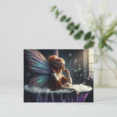 Fairy Woman im Bubblebad Postkarte (Stehend Vorderseite)