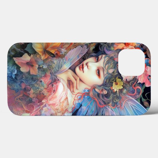 Fairy Woman In Blume Fantasy Art Case-Mate iPhone Hülle (Rückseite (Horizontal))