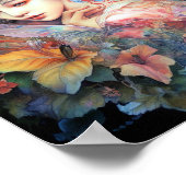 Fairy Woman In Blume Fantasy Art Poster (Ecke)