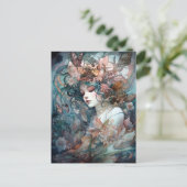 Fairy Woman Surreal Fantasy Art Postkarte (Stehend Vorderseite)
