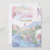 Fairy Wonderland Birthday Girls Einladung (Rückseite)