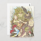 Fairy Wonderland Postkarte (Vorne/Hinten)