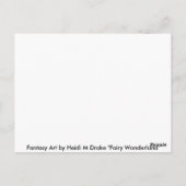 Fairy Wonderland Postkarte (Rückseite)