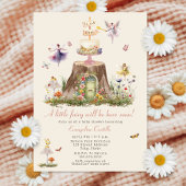 Fairy Woodland Girl Baby Dusche Einladung