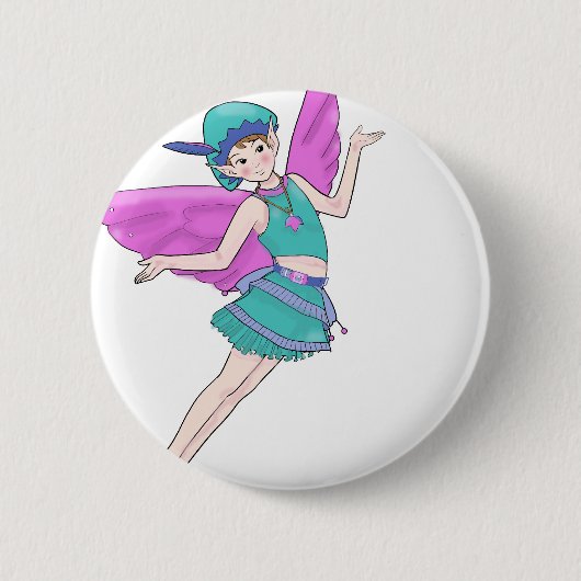 Fairy Woodland Sylph, Fee Button (Vorderseite)