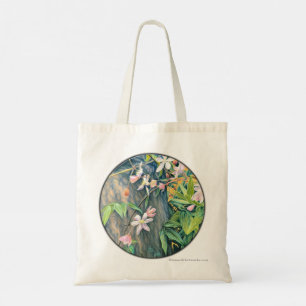 Fairy Woods und Golden Glow Rose Totbeutel Tragetasche