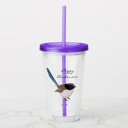 Fairy Wren Acryltrinkbecher (Vorderseite)