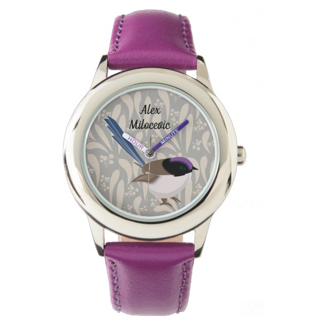 Fairy Wren Armbanduhr (Vorderseite)